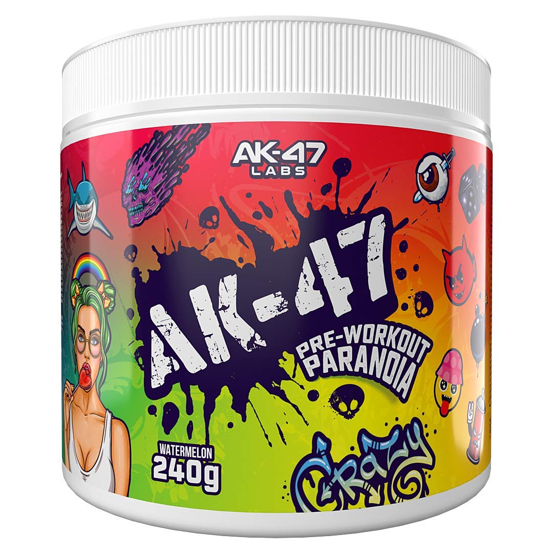 Buy AK47 Labs Paranoia Pre Workout Energy Drink Powder with Beta