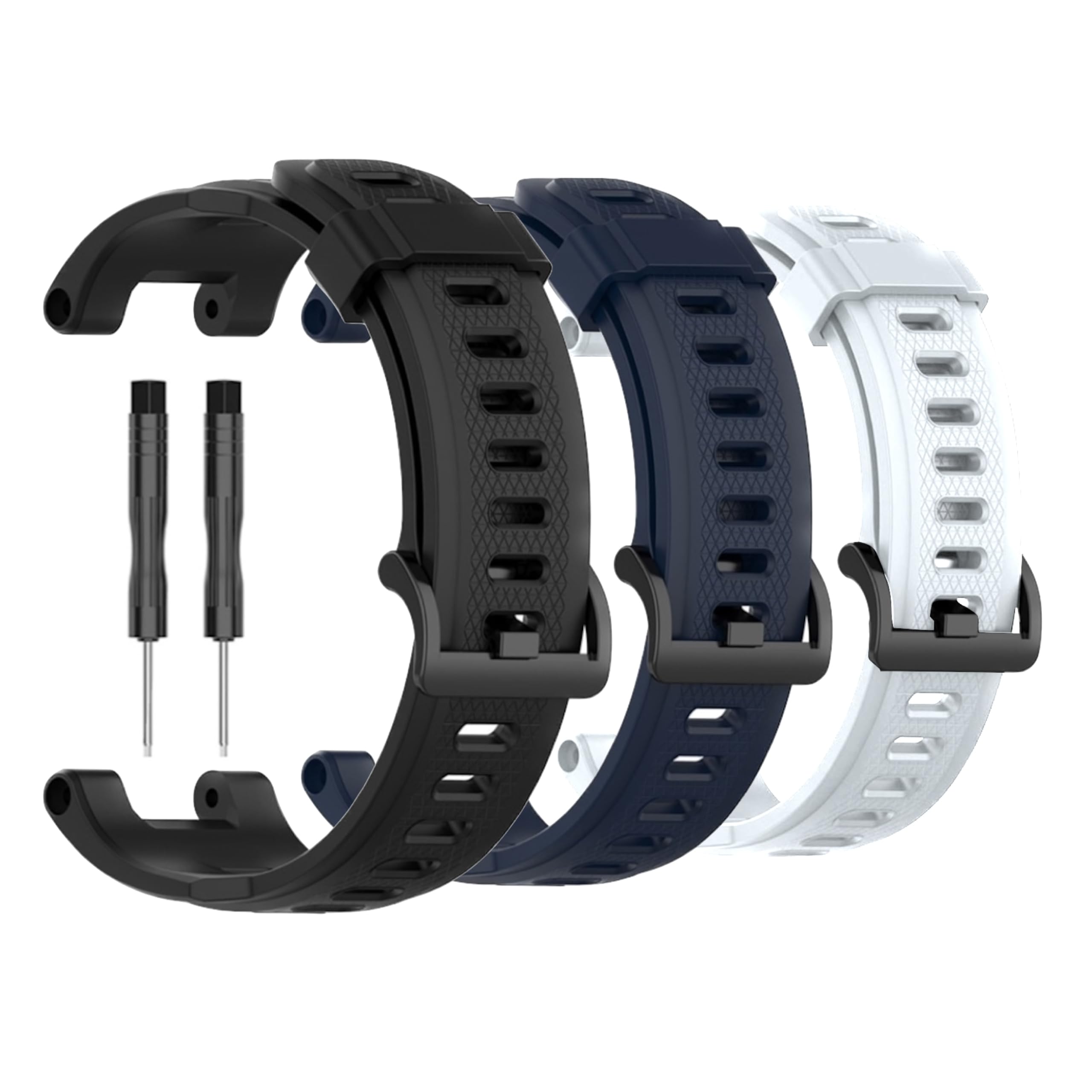 YODI Sporty Silicone watch Strap Band Compatible With Amazfit T-Rex/Amaz fit T-Rex Pro Smart Watch Only Compatible For Amazfit Smartwatch Strap, uses for Men, Women Boys and Girls