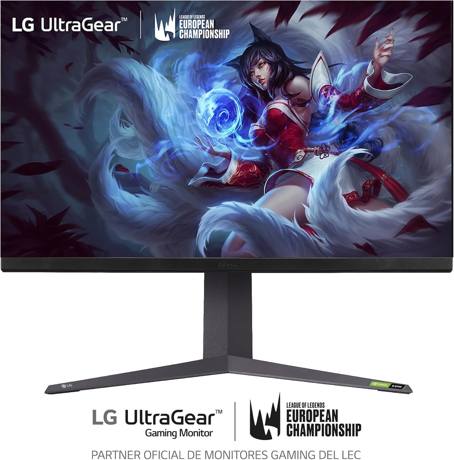 LG 32GR93U-B – Monitor Gaming Ultragear, 32″, IPS, 3840×2160, 16:9, 1 ms/NVIDIA G-Sync/AMD FreeSync Premium/Hexagon Lighting, No Curvo, No Pivotable, Negro 9