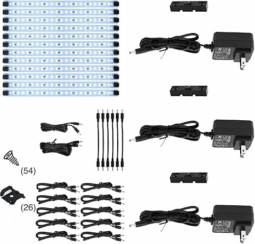 Miniatura 5 de Inspired LED Under Cabinet Lighting Pro Series Triple Deluxe+ 12 paneles - Kit de fuente de alimentación 3 - Blanco cálido