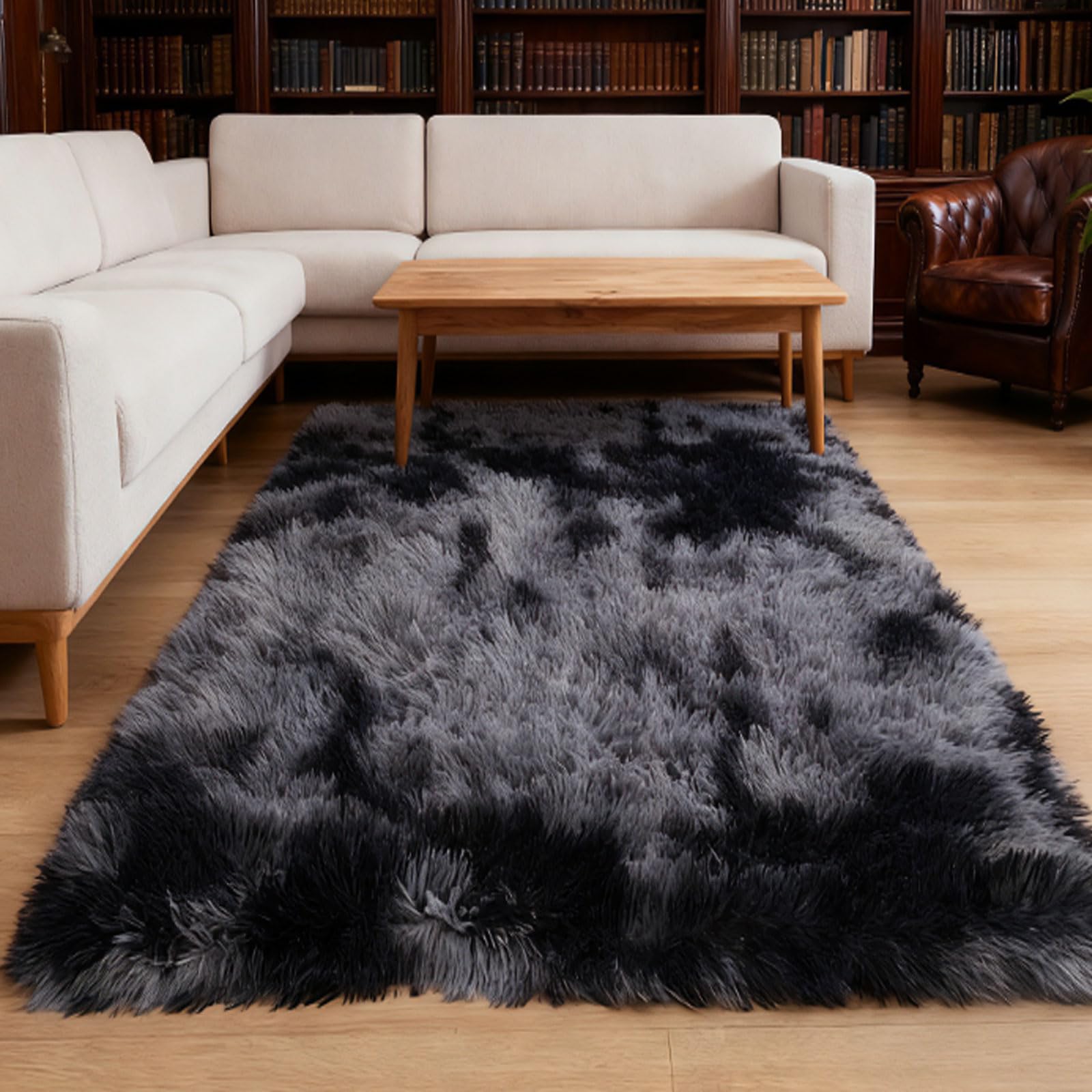 Tapis de chambre anti sol froid shaggy doux et épais 150 x 180