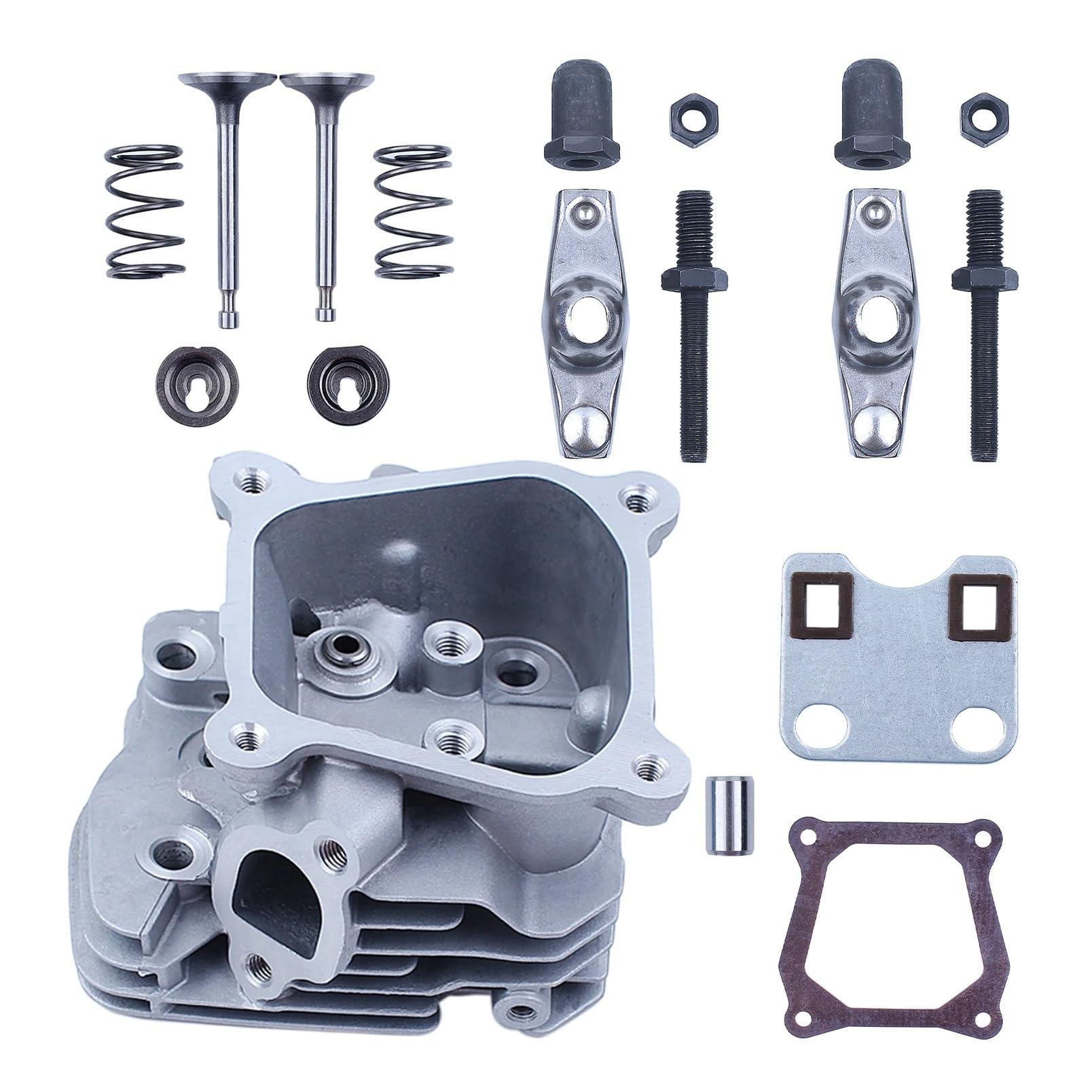 Juego de resortes for balancín válvula y Culata Motor Compatible con Honda GX160, GX200, Modelos Chinos 168F, 5, HP, 6, 2 kW 3