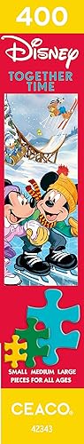 Miniatura 8 de Ceaco - Disney Holiday - Together Time - Mickey & Minnie Skating - Rompecabezas de 400 piezas