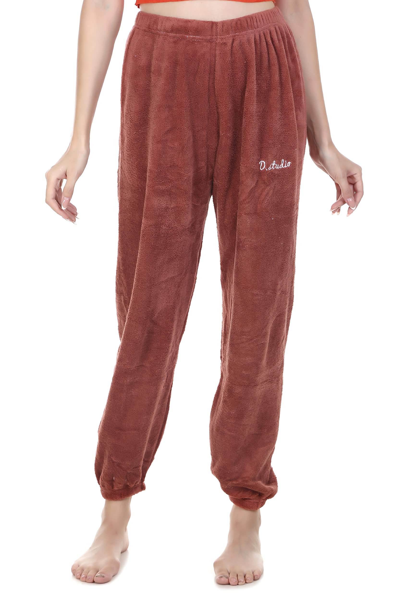 PRESENT Girls Woolen Winter Warm Lower Track Pant Inside Fleece Pyjamas Plus Size (28 till 32) Pack of 1-image-9
