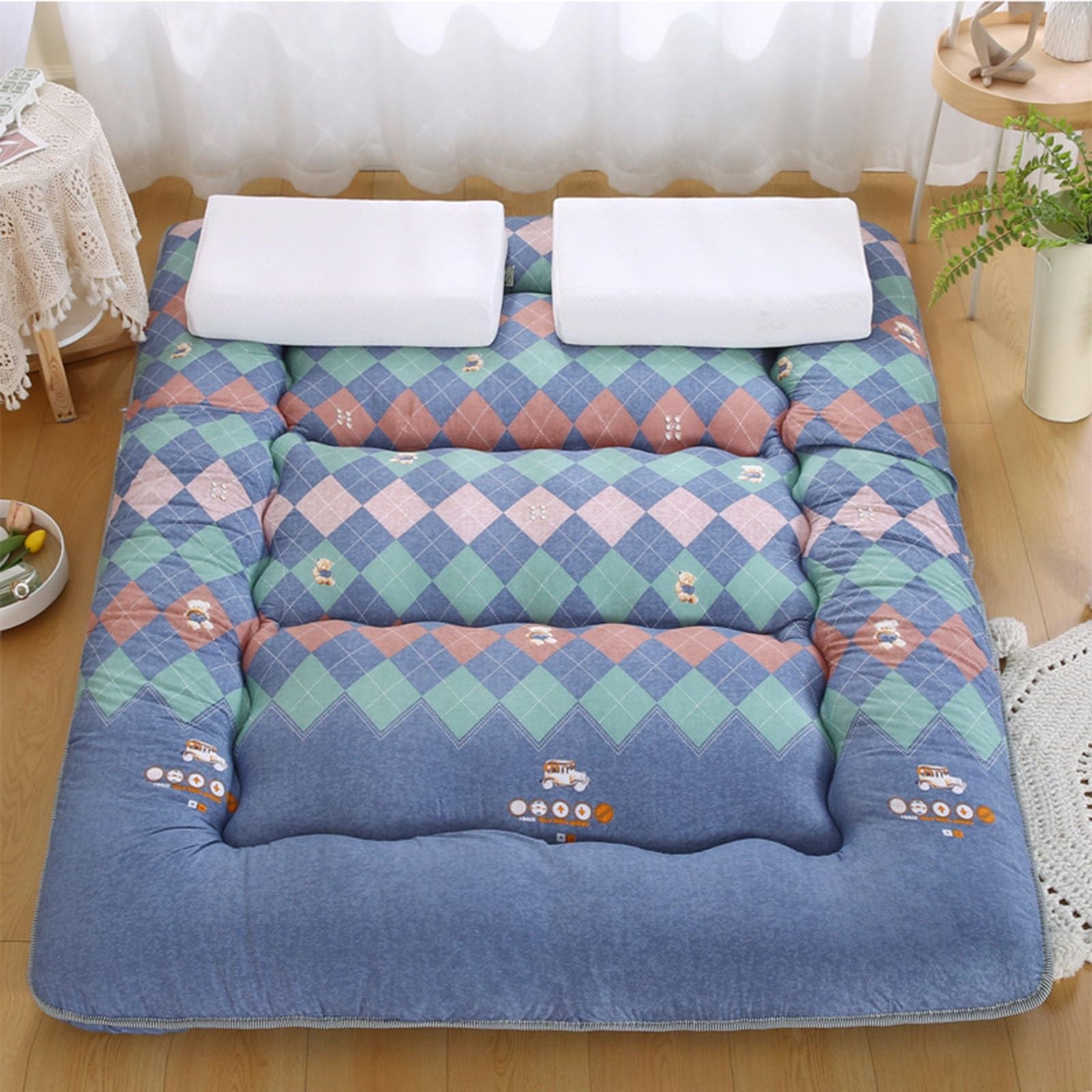 Japoński materac Futon zagęścić 10 cm, mata tatami, nie ślizga się, miękki, podłogowy, składany, dla chłopców, dziewcząt, dla dorosłych studentów, tajskich materacy do masażu