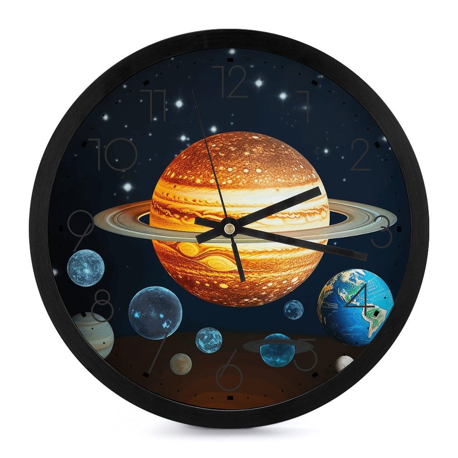 Horloge murale système solaire pour décorer le salon et la chambre des enfants