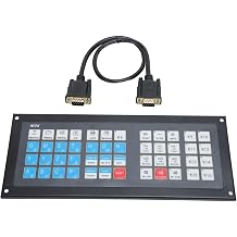CNC Controller Expan Keyboard Panel, CNC Controller System, Aluminum y Control Panel with Cable for 3 4 5 Axes, Compatible with DDCS Expert M350 Model, Heat