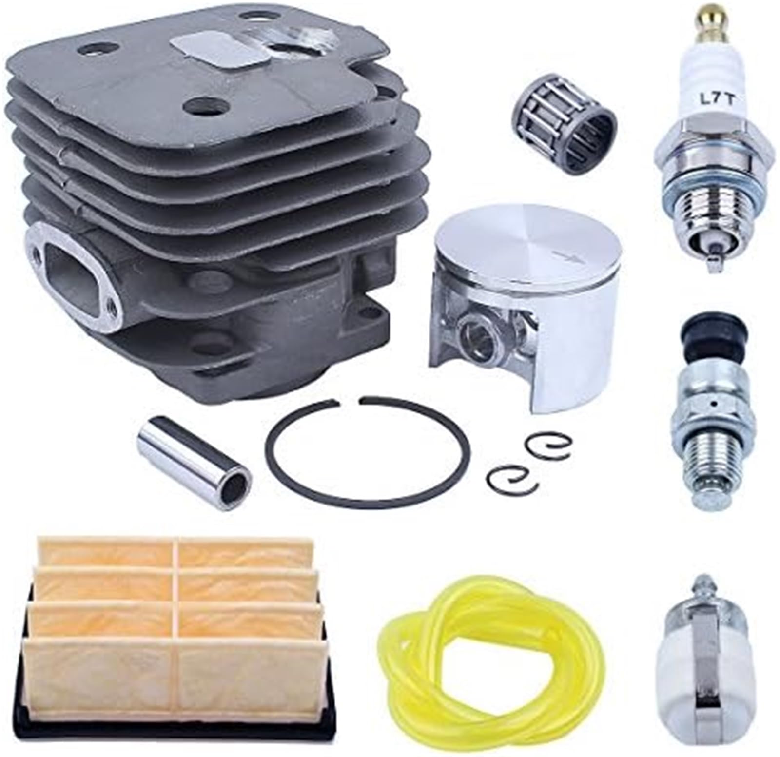 Kit candele filtro aria carburante pistone cilindro 52mm, for Husqvarna, 268 272 272XP 272K 272 XP motosega pezzi di ricambio di ricambio candela di accensione per macchine da giardino