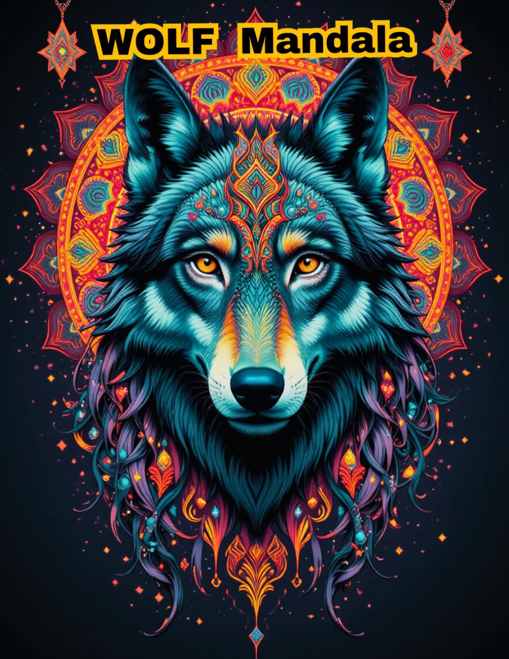 Majestic Wolf Mandalas: An Adult Coloring Book Featuring 50 Intricate Designs for Stress Relief and Relaxation