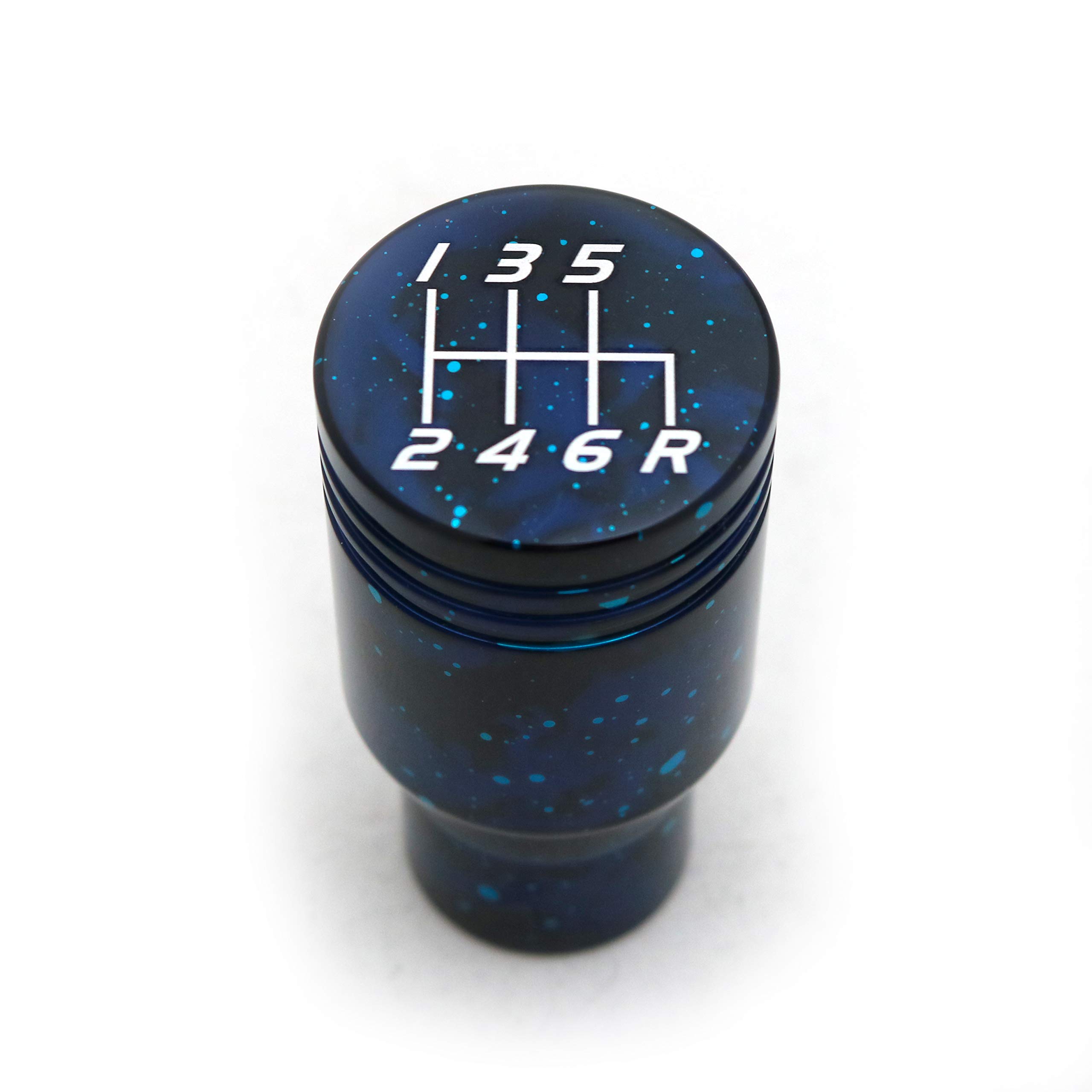 Billetworkz Cosmic Space Piston Shift Knob Compatible with Subaru 6 Speed WRX: 2015-25 / STI: 2004-21, Cosmic Blue