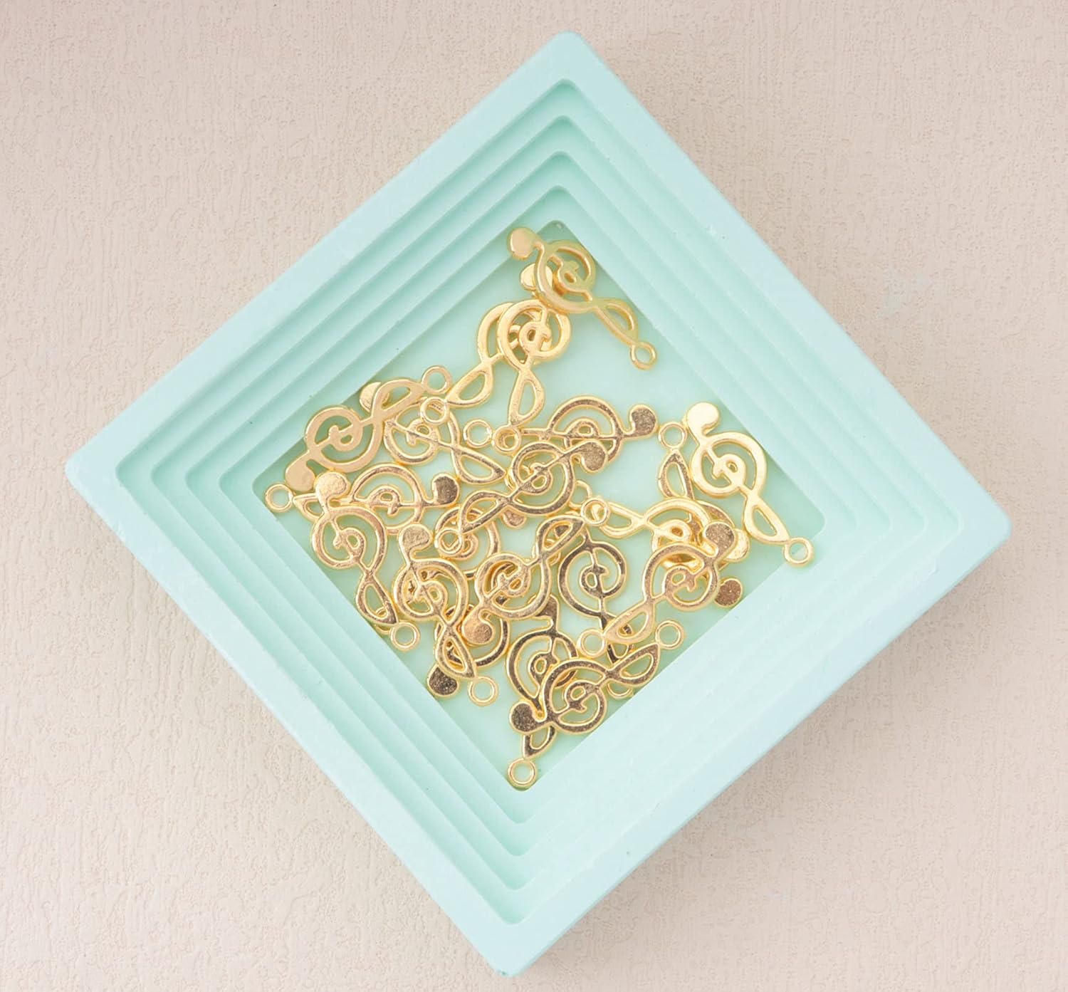 50 Pcs Musical Note Charm Metal Music Symbol Vintage Elegant Chic Instrument Pendant Beads for Craft Art Supplies Jewelry Making Finding DIY Necklace Bracelet Earring - Image 5