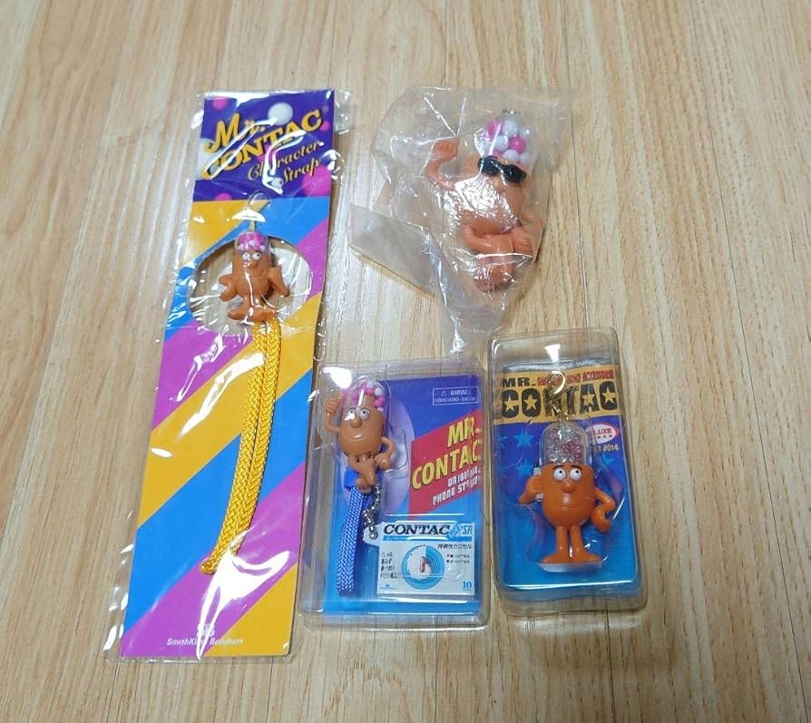 Mr. Contact ストラップとフィギュアセット Mr. Contact コンタックストラップ など9個セット コンタック