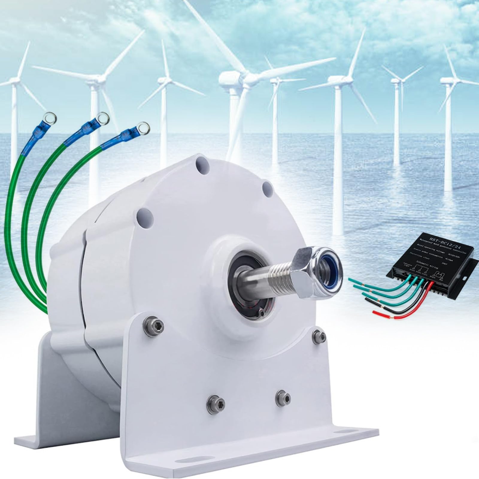 Générateur éolienne 12V 220V aimant permanent terre rare hydroélectrique