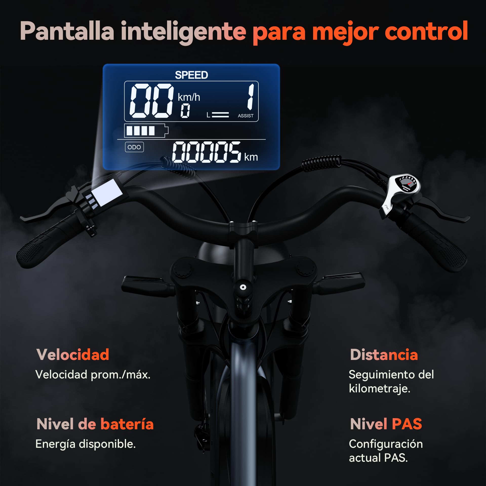 JANSNO Bicicleta eléctrica, Motor de 90Nm, batería Desmontable de 48V 23Ah/17Ah, Ruedas de 20 Pulgadas x 4.0 anchascertificación CE, Sistema de 7 velocidades, Bicicleta eléctrica para Adultos.