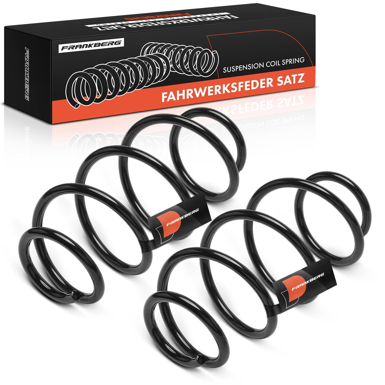 Frankberg 2 ressorts de suspension pour essieu avant 5002VX | Compatible avec: Partner Fourgon/MPV ,Berlingo Fourgon/MPV B9