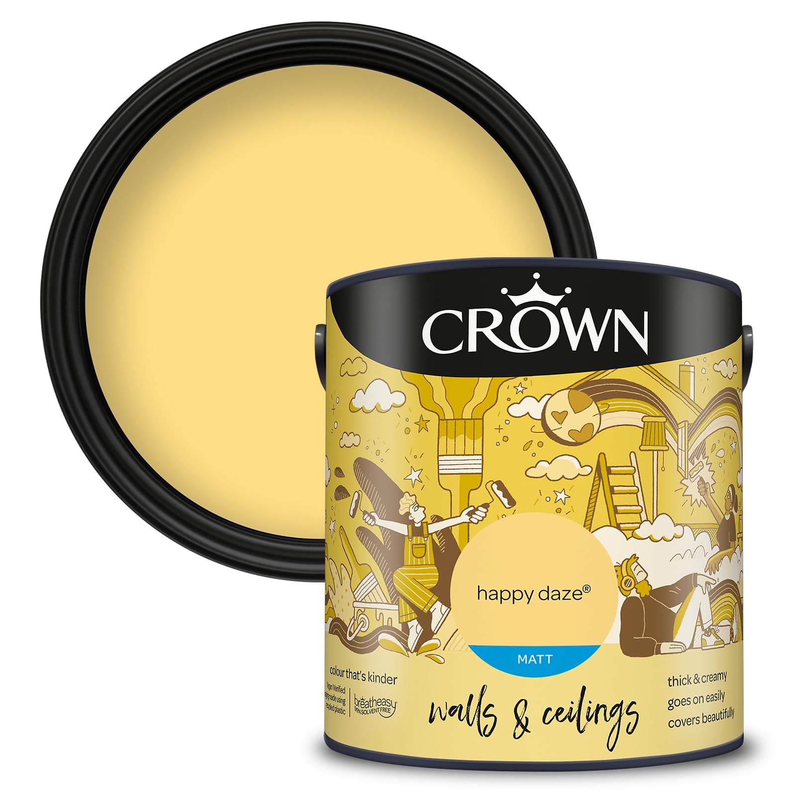 Crown Wall & Ceilings Matt Emulsion 2.5L