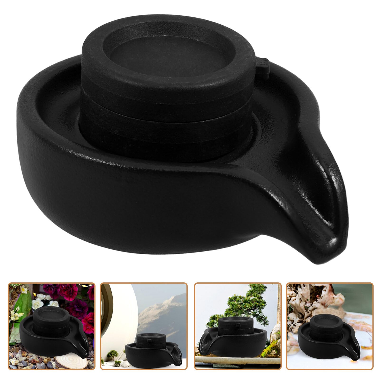 Fontana Decorativa Pietra Con Mulino Per Pesci Accessorio Per Acquario Per e Balconi Stile Creare Atmosfere Rilassanti