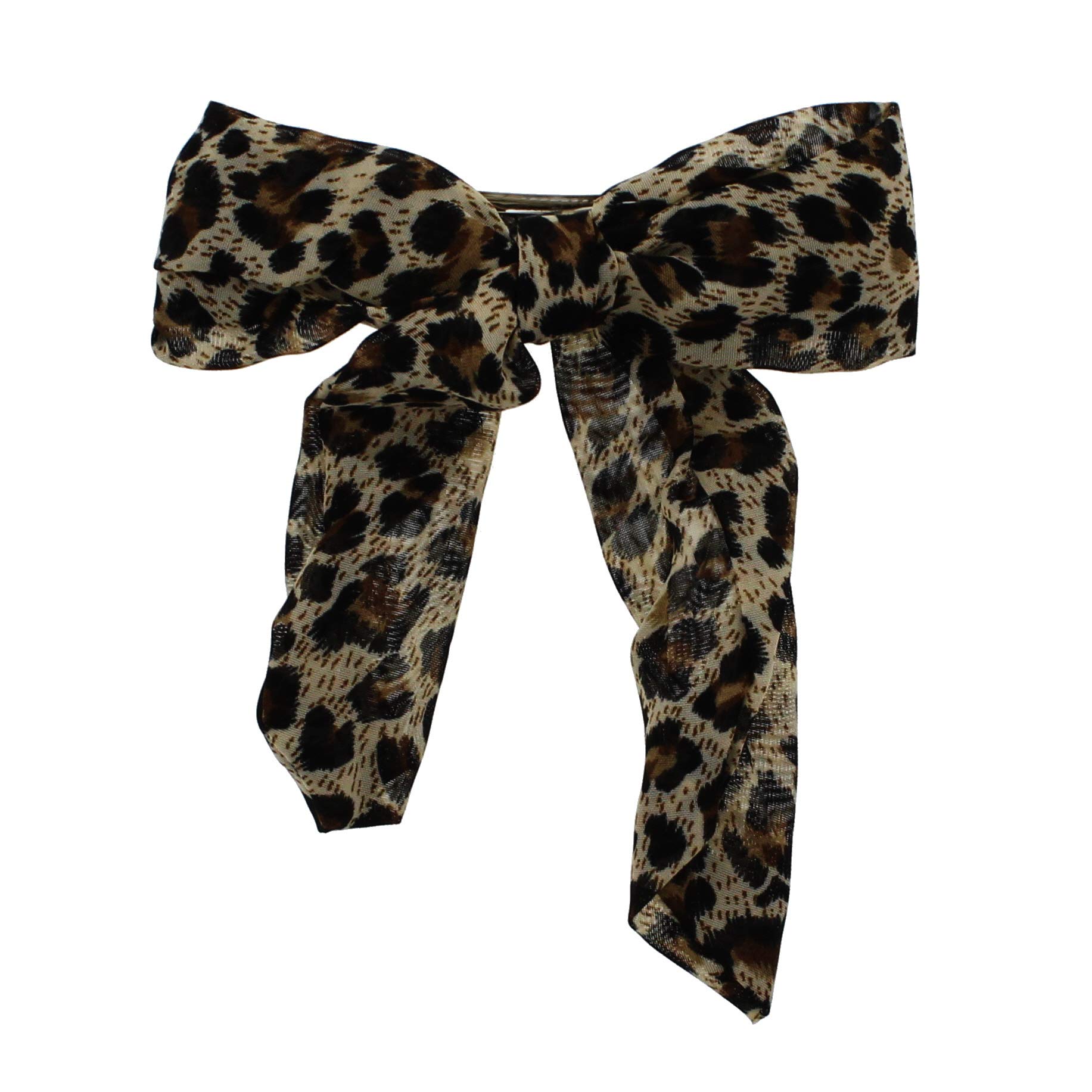 Zac's Alter EgoLeopard Print Chiffon Hair Bow