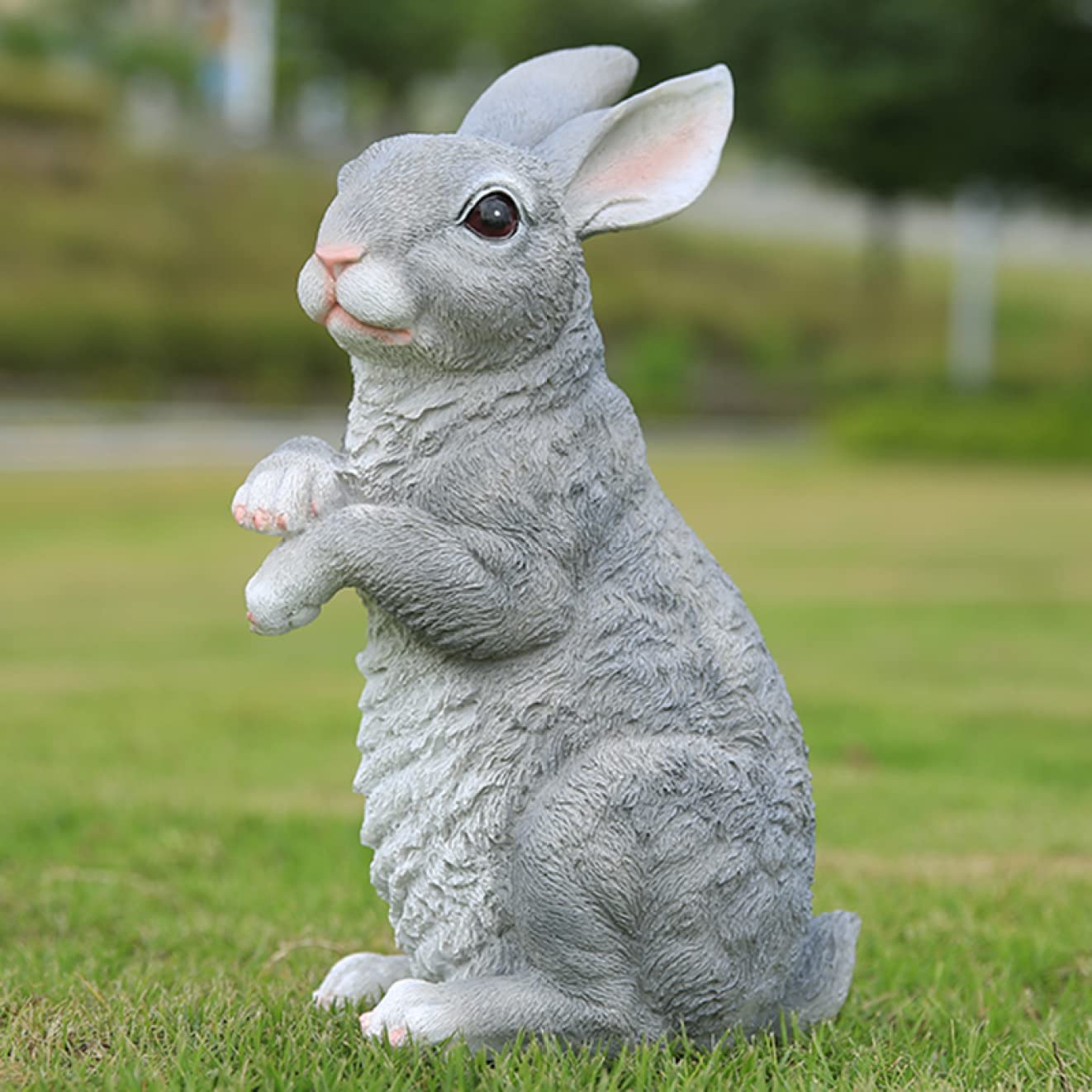 Amazon.co.jp: ガーデンオーナメント うさぎ 樹脂工芸品 置物