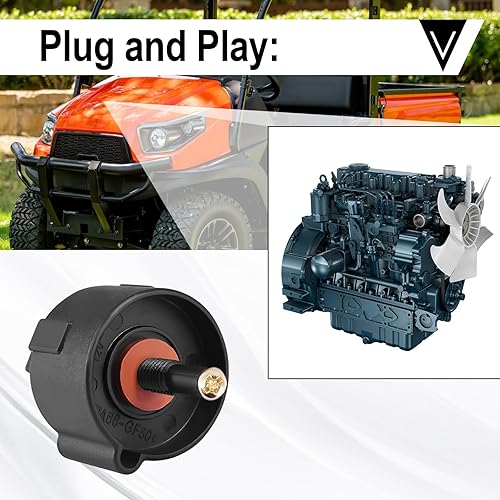 Miniatura 4 de Sensor de filtro de combustible para Kubota V3800 V3307 V2403 V1803 Motor reemplaza 1J430-43880