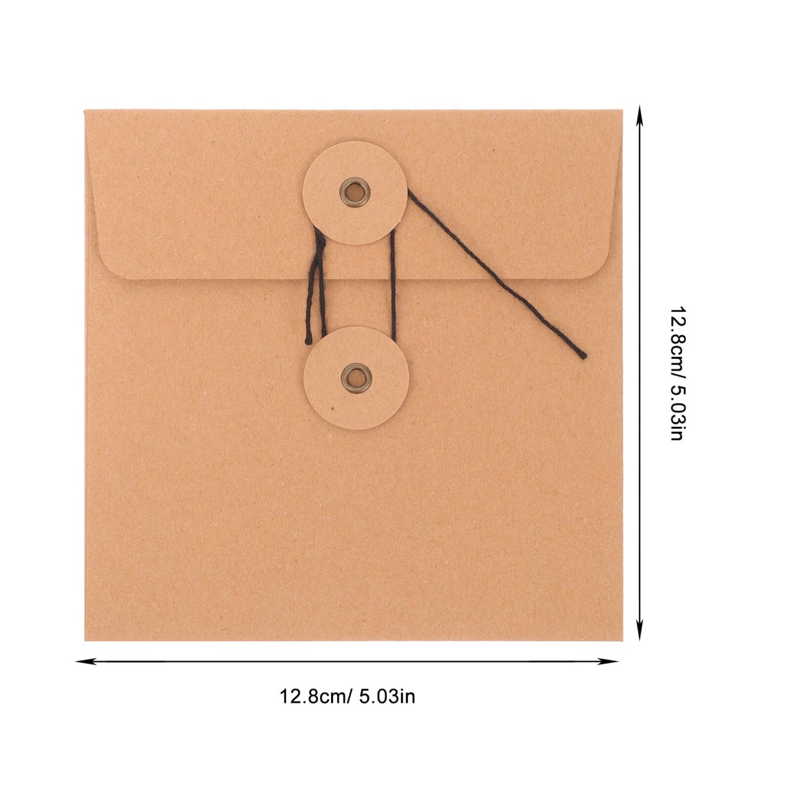 MAGICLULU 10pièces Enveloppes Kraft Papier Pour Cd Et Dvd Lot De Pratiques Pour Rangement Protection Des Disques Manches Et Chic Pour Transport Et Stockage
