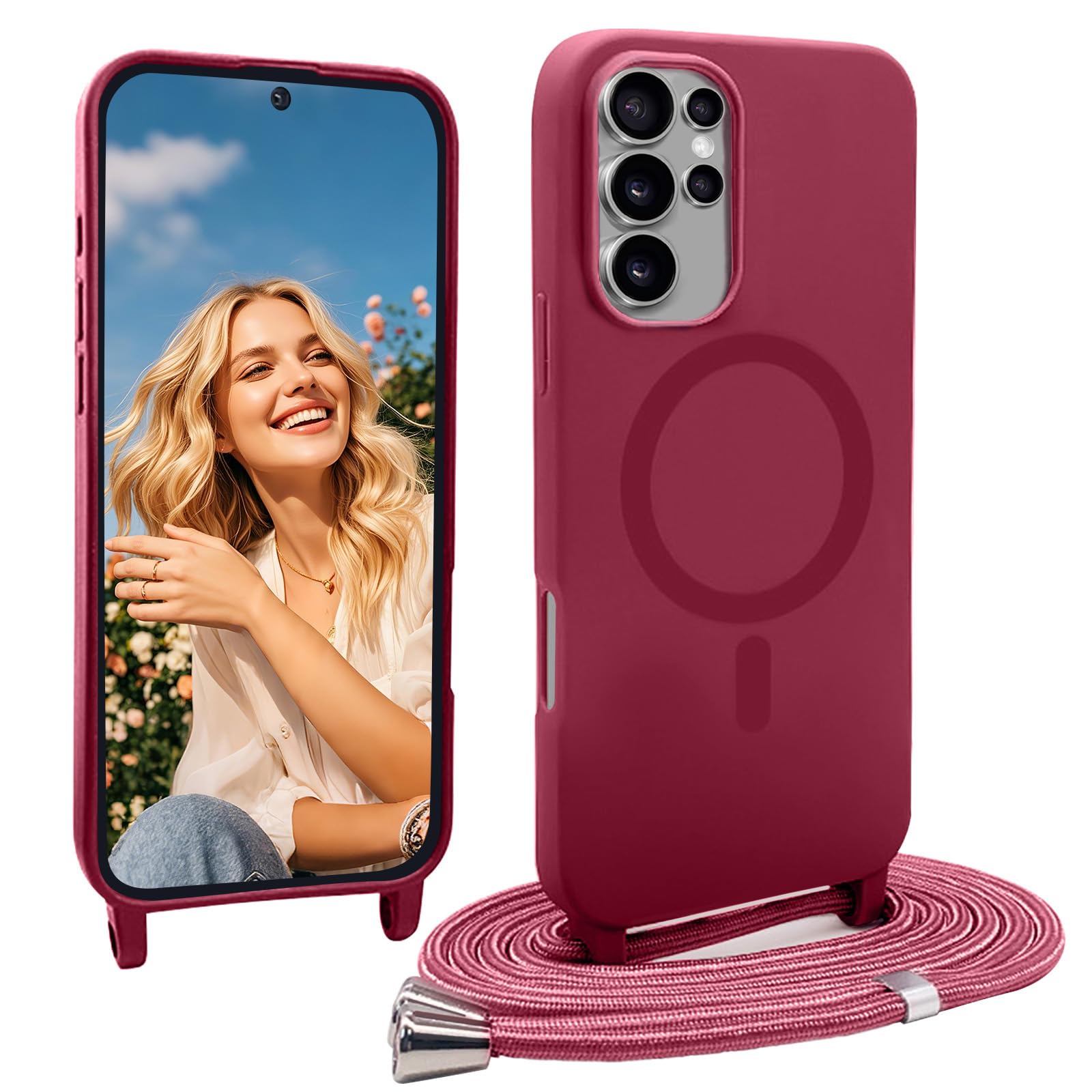 YANJIEER ESONG Handyhülle für Samsung Galaxy S24+ Plus mit R