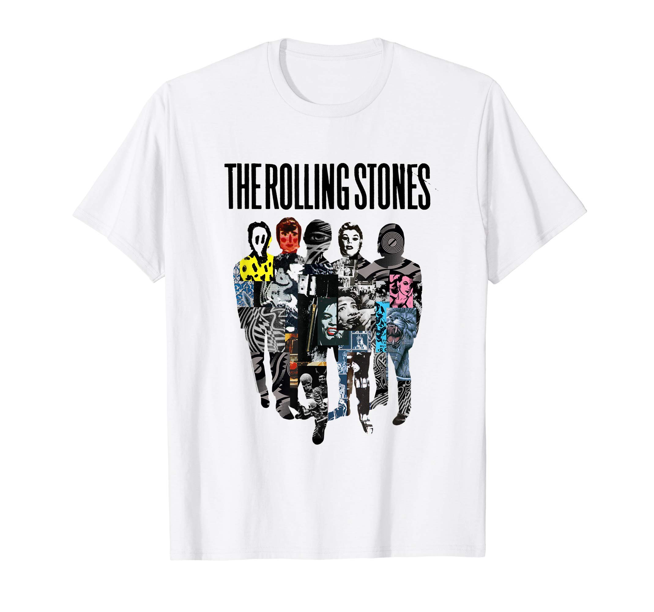 Rolling Stones Official Silhouette Collage T-ShirtOEKO-TEX STANDARD 100