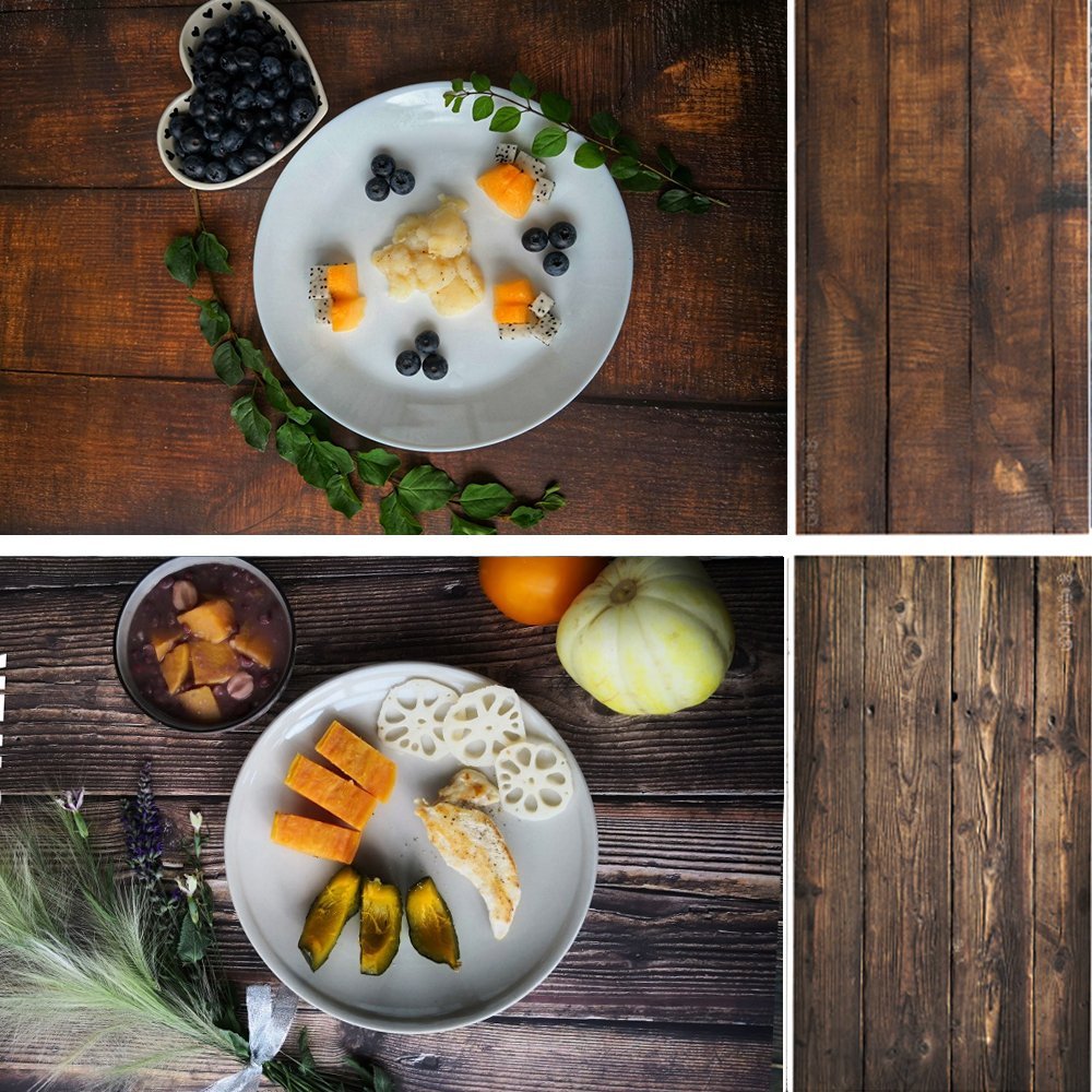 Evanto 22x35 Inch (56x88cm) 2-in-1 Cracked Marble Background Flat Lay Seamless Photo Backdrop Paper for Food, Jewelry, Cosmetics Tabletop Photography