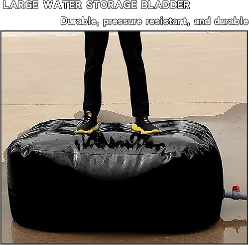 Miniatura 4 de Contenedores de almacenamiento de agua, tanque de almacenamiento de agua dulce portátil de 63 galones240L, bolsa de barril de vejiga de