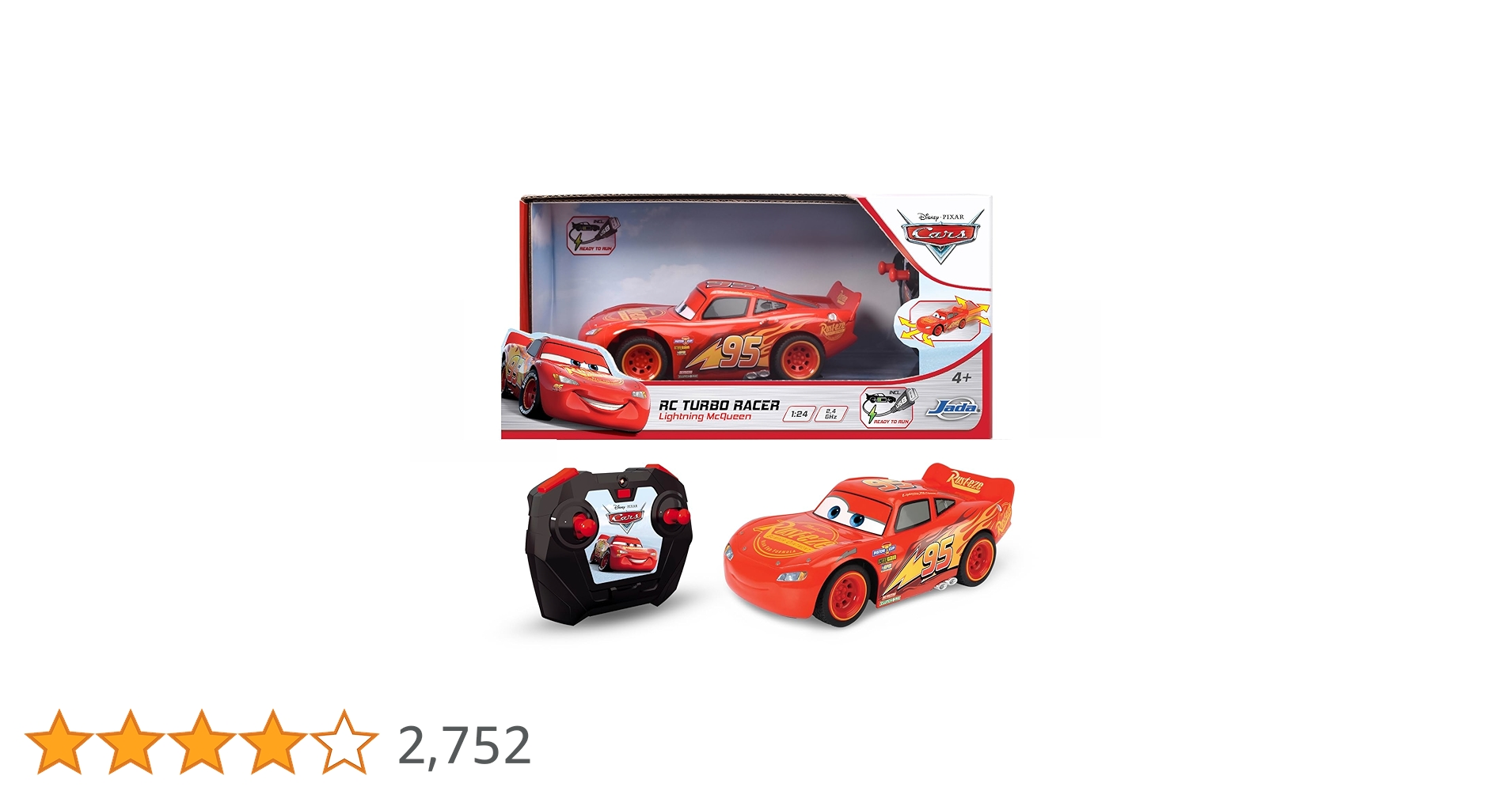 Amazon.co.jp: Jada Disney Cars RC Turbo Racer Lightning McQueen