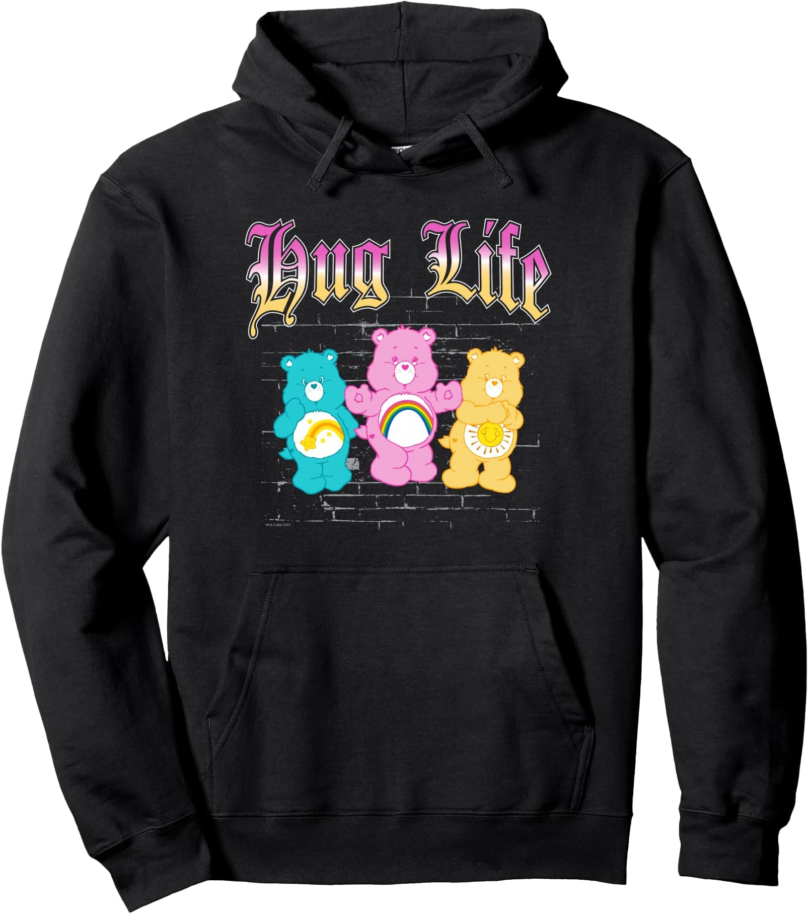 Cheer Wish & Funshine Bear Hug Life Retro Logo Pullover Hoodie
