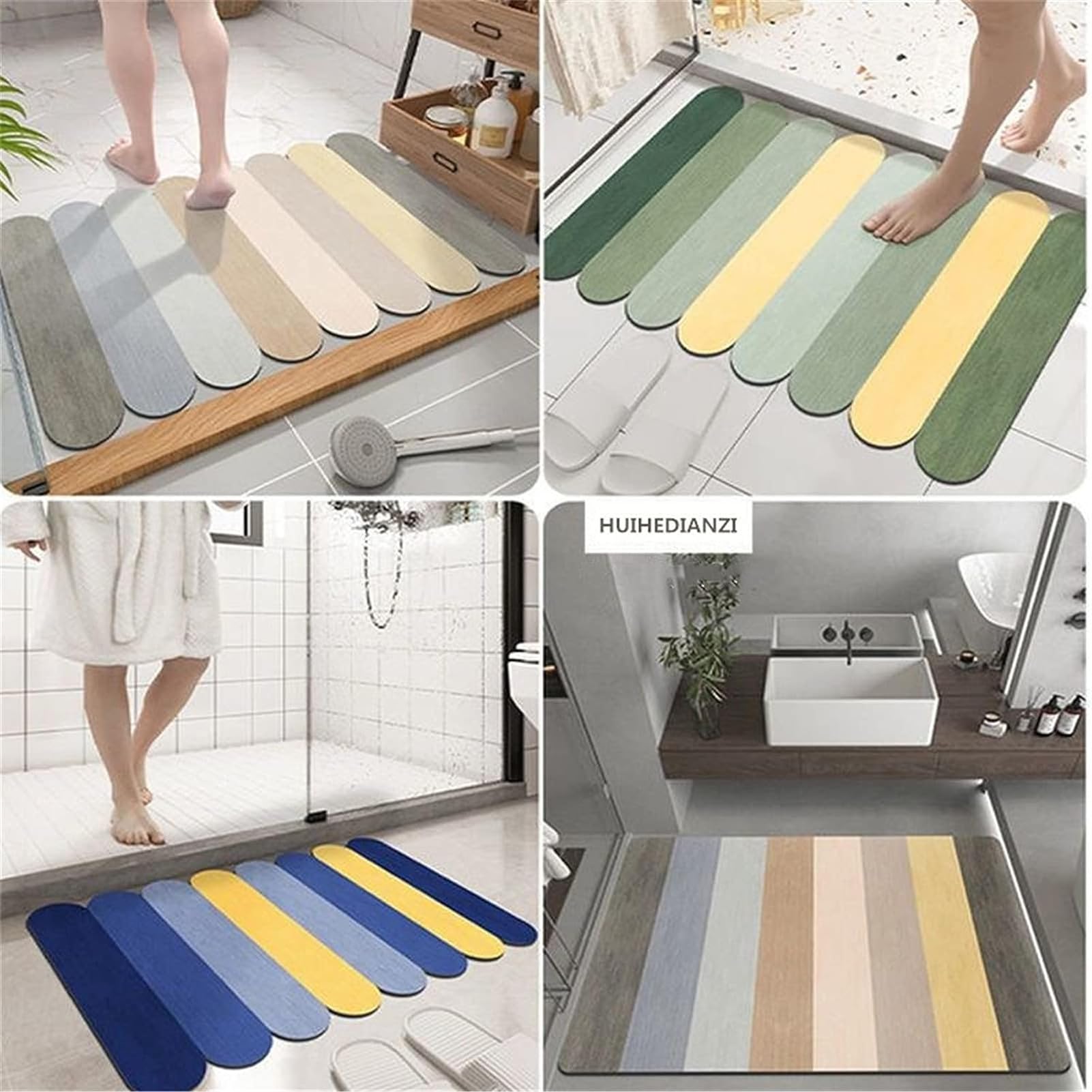 Alfombra de baño absorbente de memoria de espuma, alfombra de baño, alfombra de baño, suave alfombra de baño, alfombra de baño, alfombra de baño, alfombra de baño, alfombra de baño (figura 4,60
