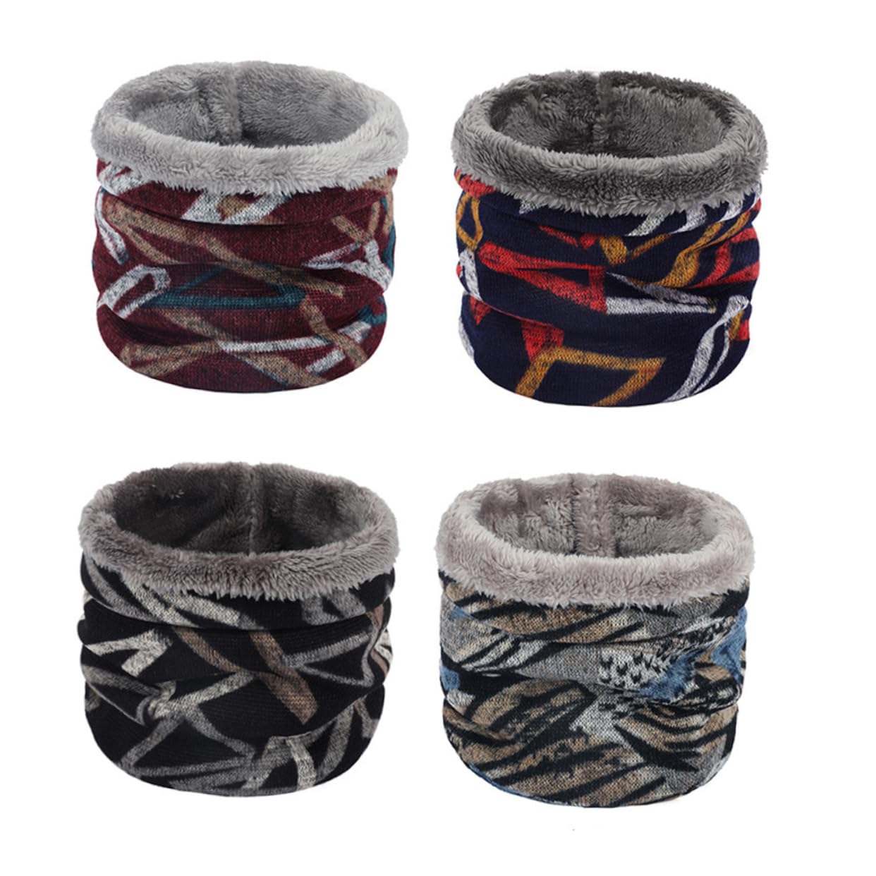 PACKOVE 3 Pz scaldacollo autunno inverno scaldacollo da sci in pelliccia sintetica sciarpa in finta pelliccia sciarpa calda bavaglino di peluche Copertura Collari