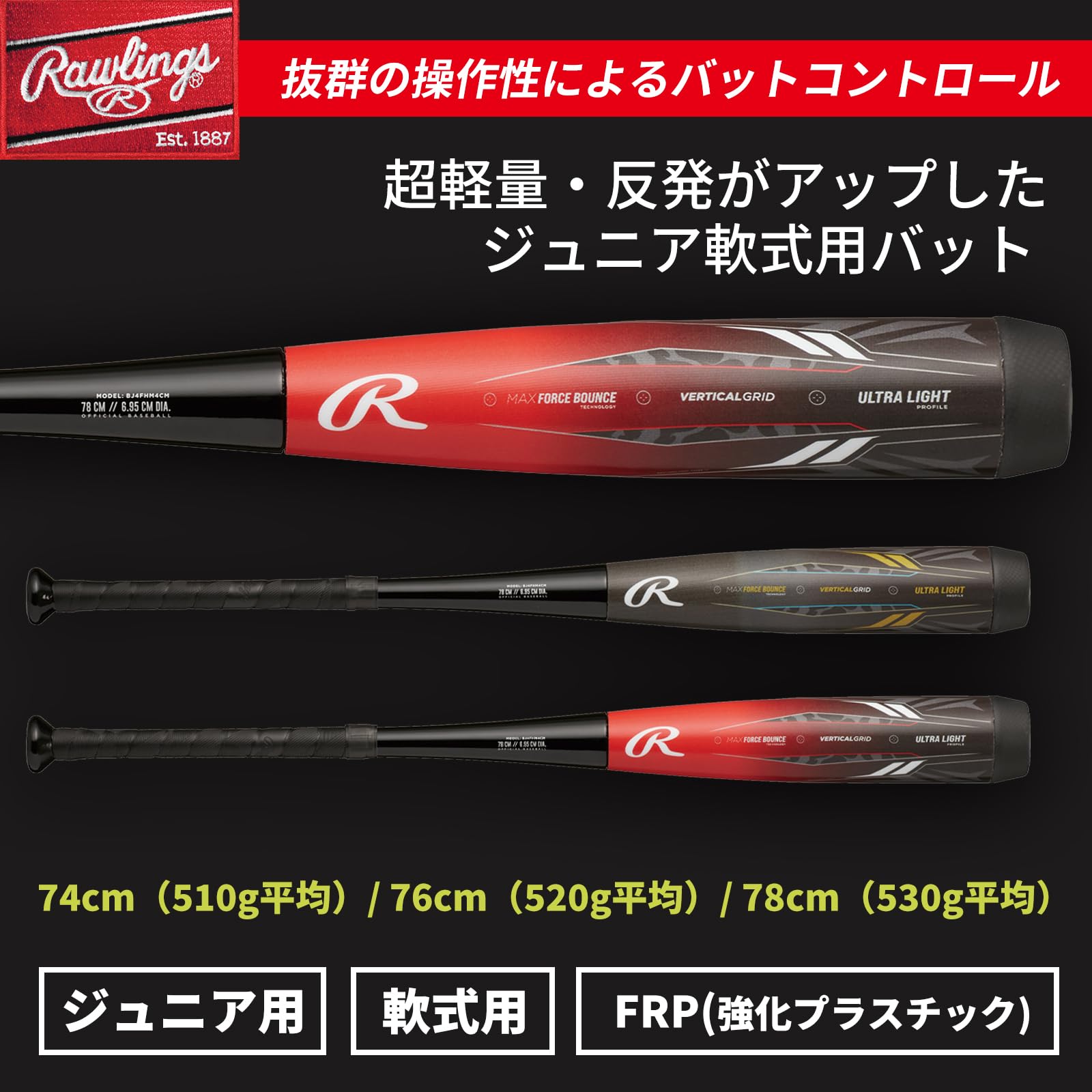 ジュニア HYPERMACH 4ORCE MASTER 76センチ ジュニア軟式 HYPER MACH 4ORCE【FRP製】 | バット | PRODUCTS