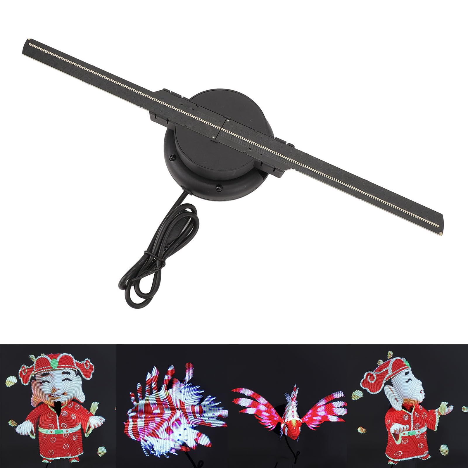 3D-Hologramm-Fan-Werbemaschine für Party-Shop, Schild, Bar, Geschäft, Projektion für Kneipen, Nackte Augen, Holografische Fan-Bauchmuskeln für Feier, Party, Kneipe, Bar, Fans