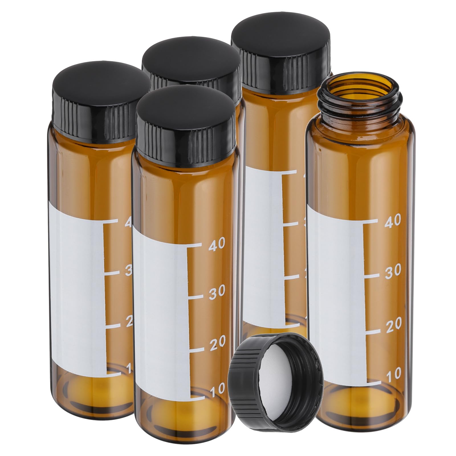 Flacons en verre ambré 50 ml PATIKIL flacon étanche pour vos échantillons