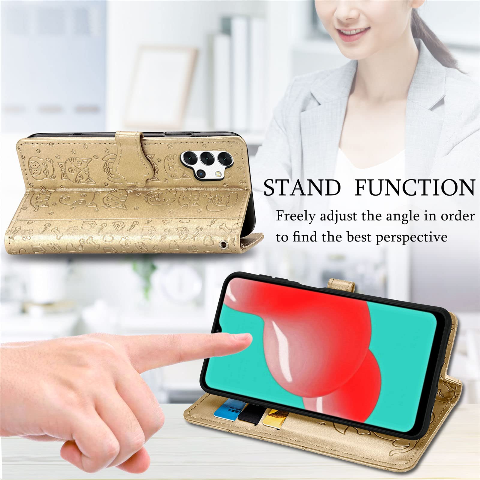 Custodia a Portafoglio per Huawei P30 con Chiusura Magnetica - Nera