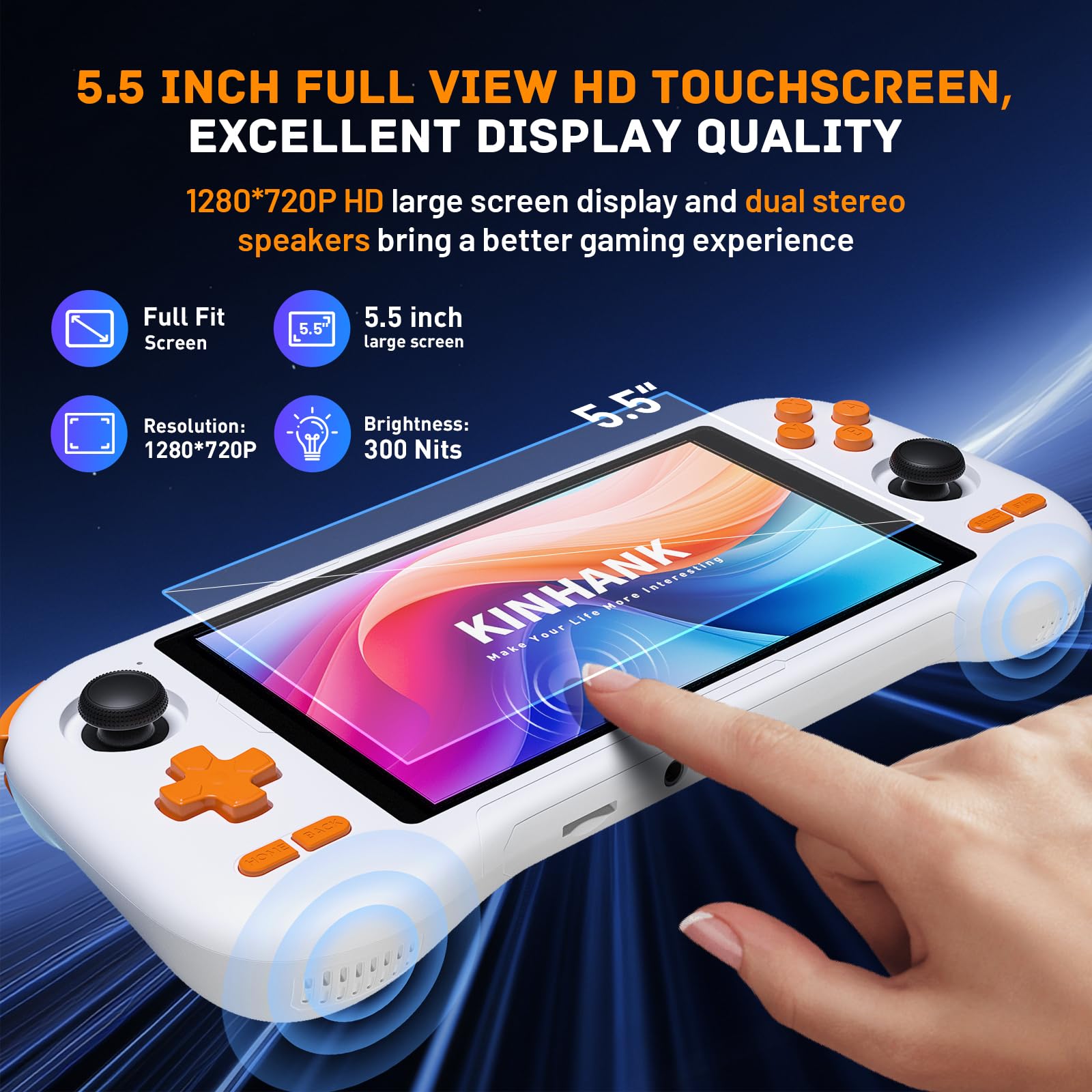 Amazon.com: Kinhank K56 Retro Handheld Game Console Built-in 7000+