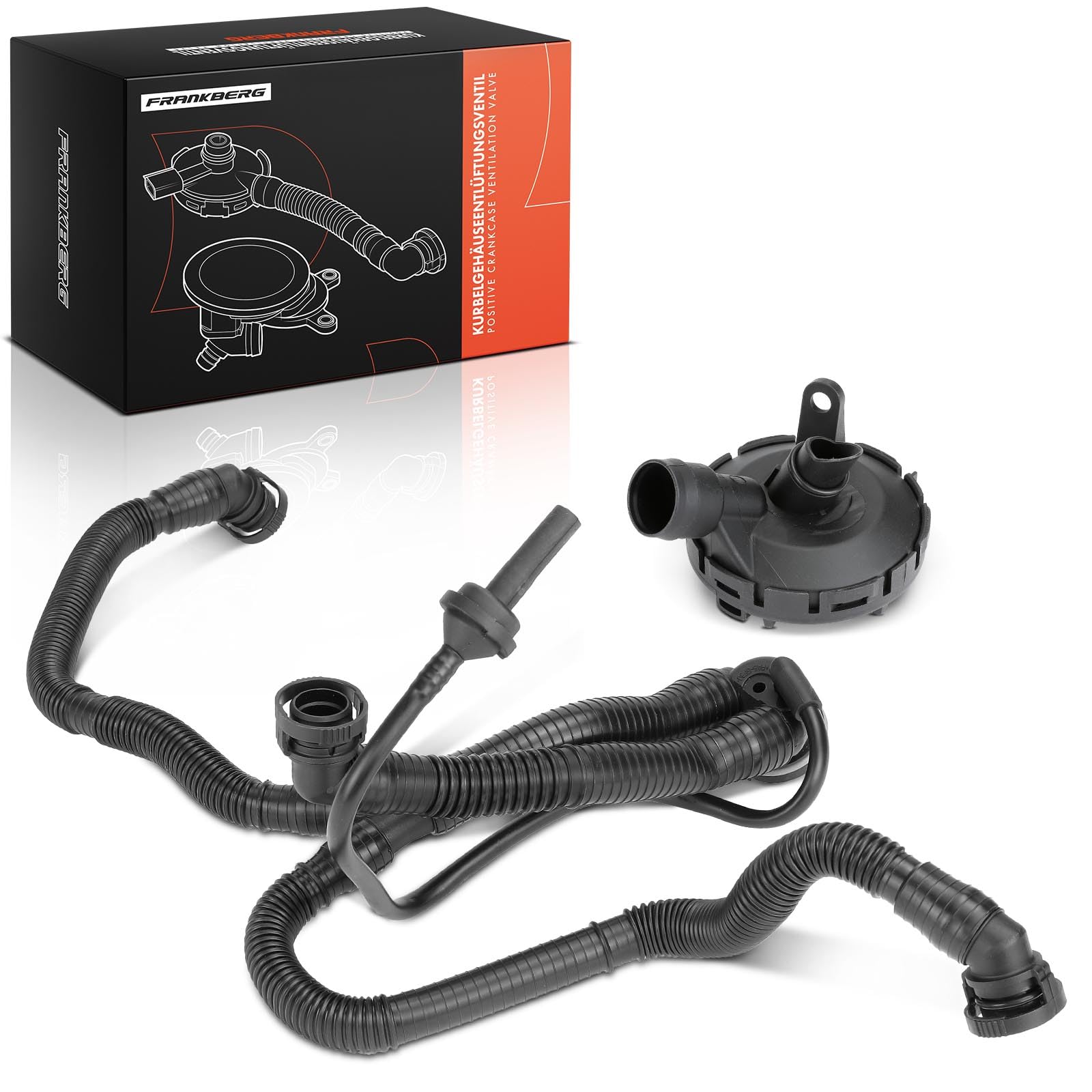 Frankberg Separador de aceite de Válvulaación del cárter Compatible con A4 8EC A4 Avant 8ED A4 cabrio 8HE A6 4F2 A6 Allroad 4FH A6 Avant 4F5 A8 4E2 4E8 Replace# 06E103245E