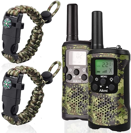 Gifts for Kids Aged 5-12 Boy Toys Kids Walkie Talkies 22 Channel 2 Way Radio 3 Miles Long Range fit Outdoor Adventure Hunt Game Camp Toys for Boys 6 7 8 9 Years Old Gifts for Boys