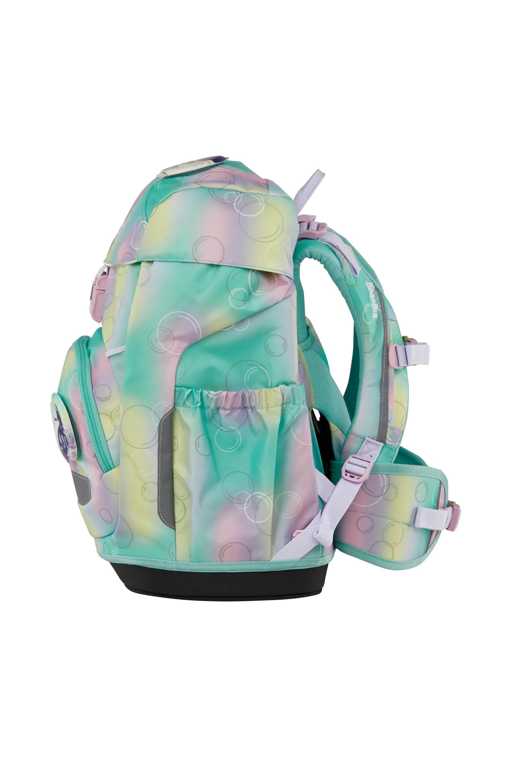 ergobag flex Set zaino per la scuola ergonomico, leggero, 23 litri, per bambine e bambini Magic BubbleBear - Mint