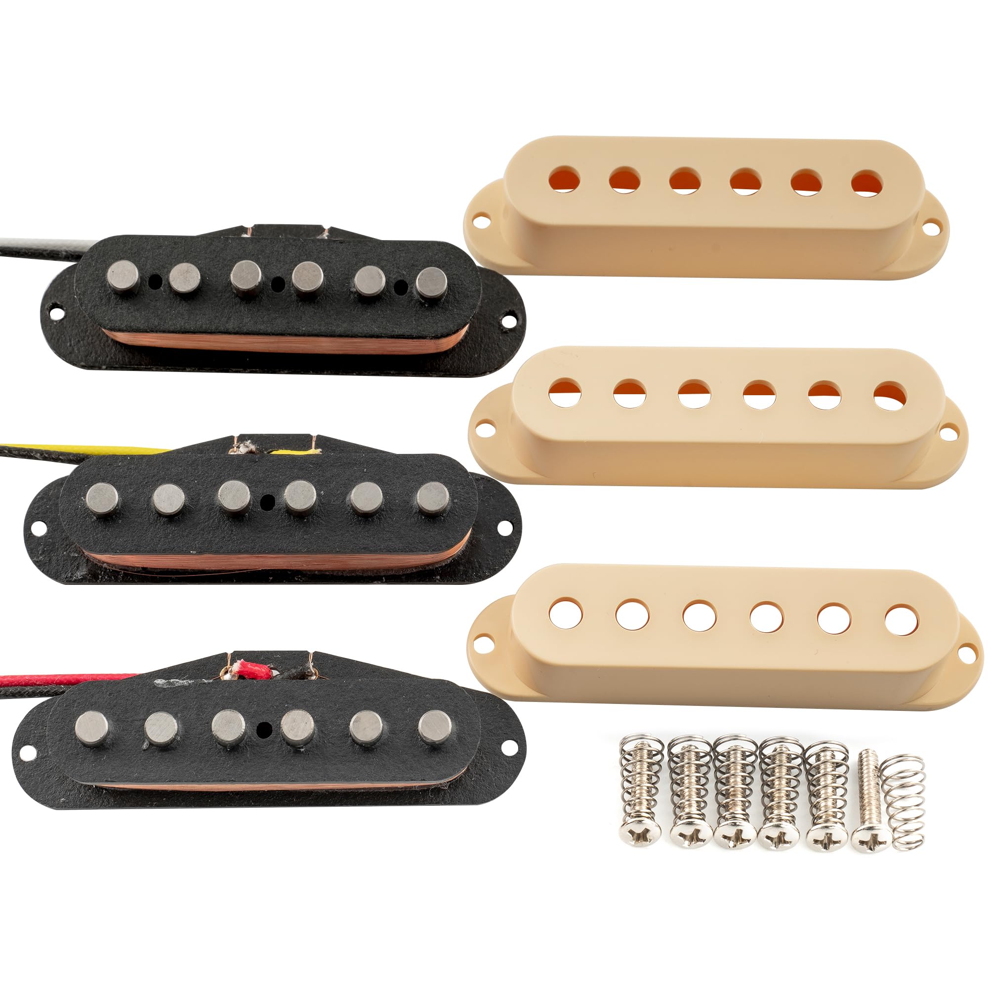 Artec SSA12 Vintage Staggered Alnico 5 Single Coil Pickups Set For Strat Guitar - Foto 7