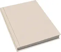 Álbum de fotos Ical, encadernação fotolivro autocolante, folhas de papel rígido branco, para 20 fotos 15x21cm vertical - linha Instalivro - modelo areia - 769