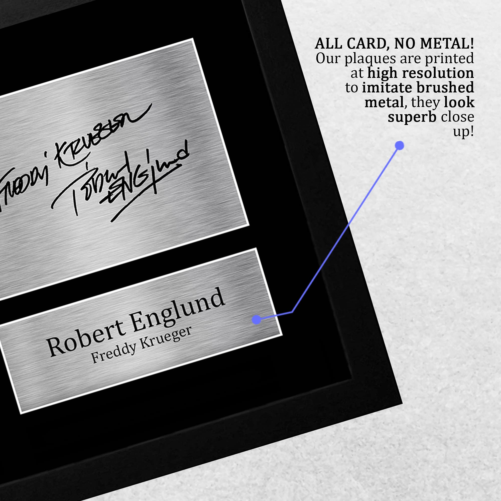 HWC Trading Freddy Krueger A4 Incorniciato Firmato Regalo Visualizzazione Delle Foto Print Immagine Autografo Stampato Per Robert Englund Gli Appassionati Di Cinema