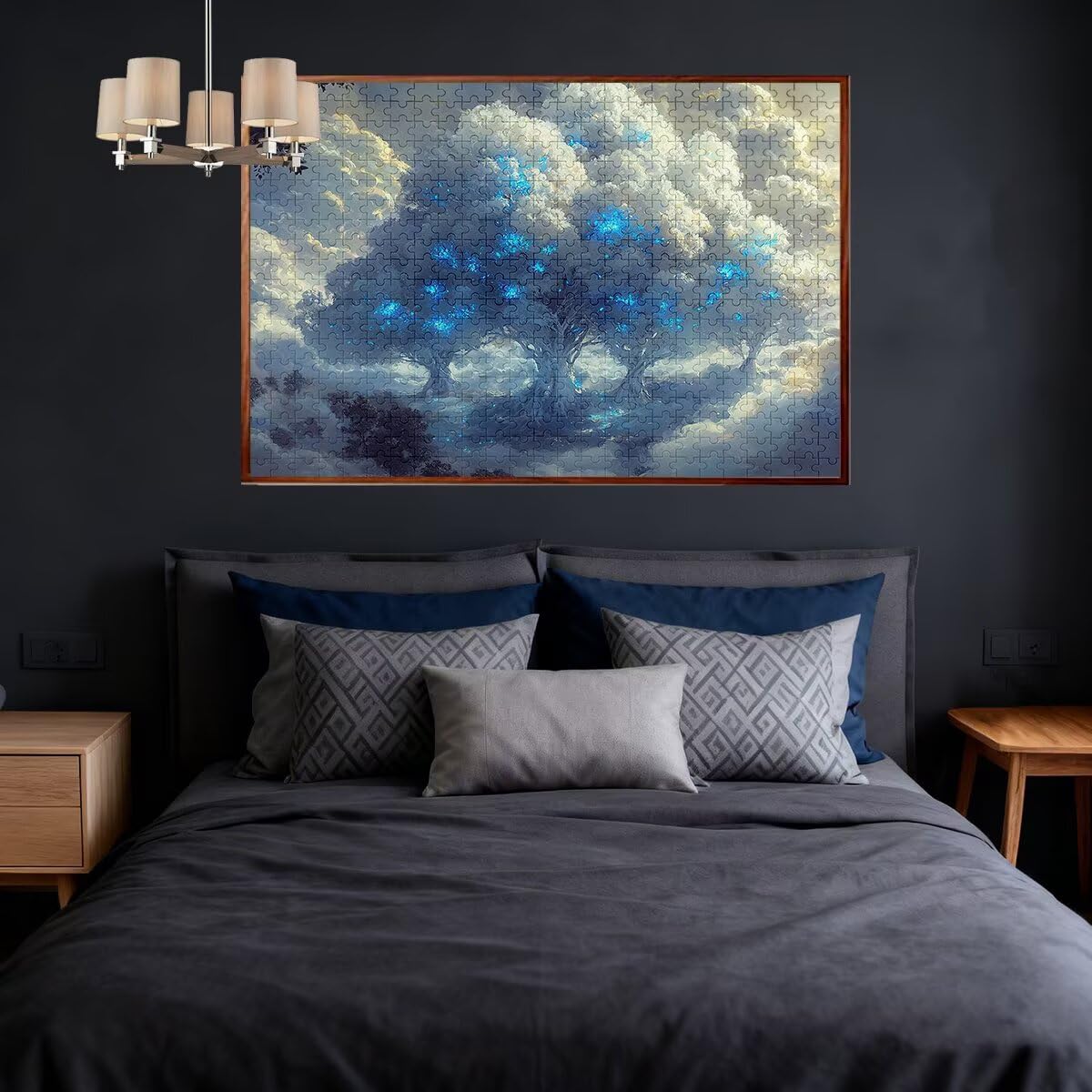 Puzzle 1500 sztuk Dorośli Abstrakcyjny Zestaw puzzli Drzewo dla dorosłych 87 x 57 cm, kolorowe, klasyczne Wyzwanie edukacyjne Superior Zabawki dla Mężczyzn Wyzwanie Zabawki Rodzinny Prezent Dekoracja