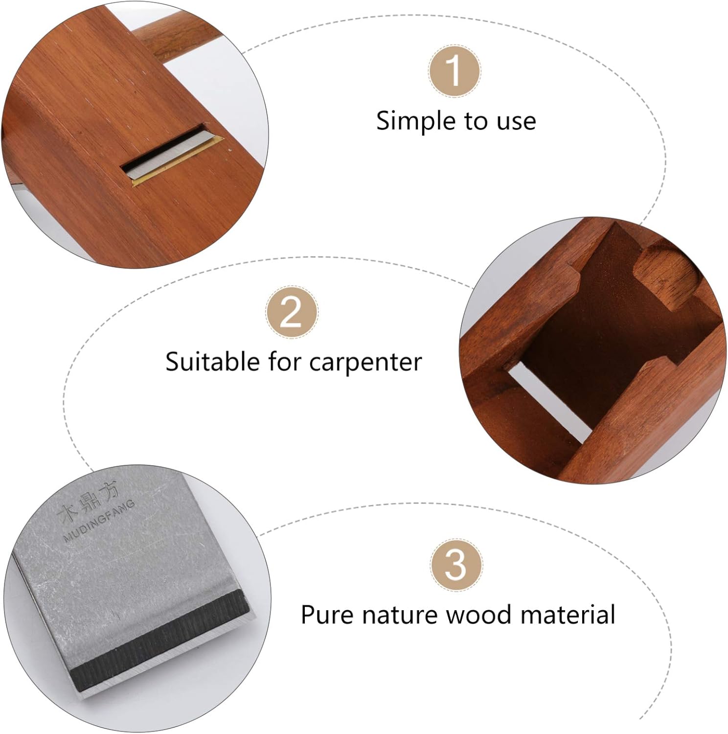 Handheld Wood Planer Tool for Woodworking Blades Smooth Finish Ergonomic Design for Carpenters and Enthusiasts