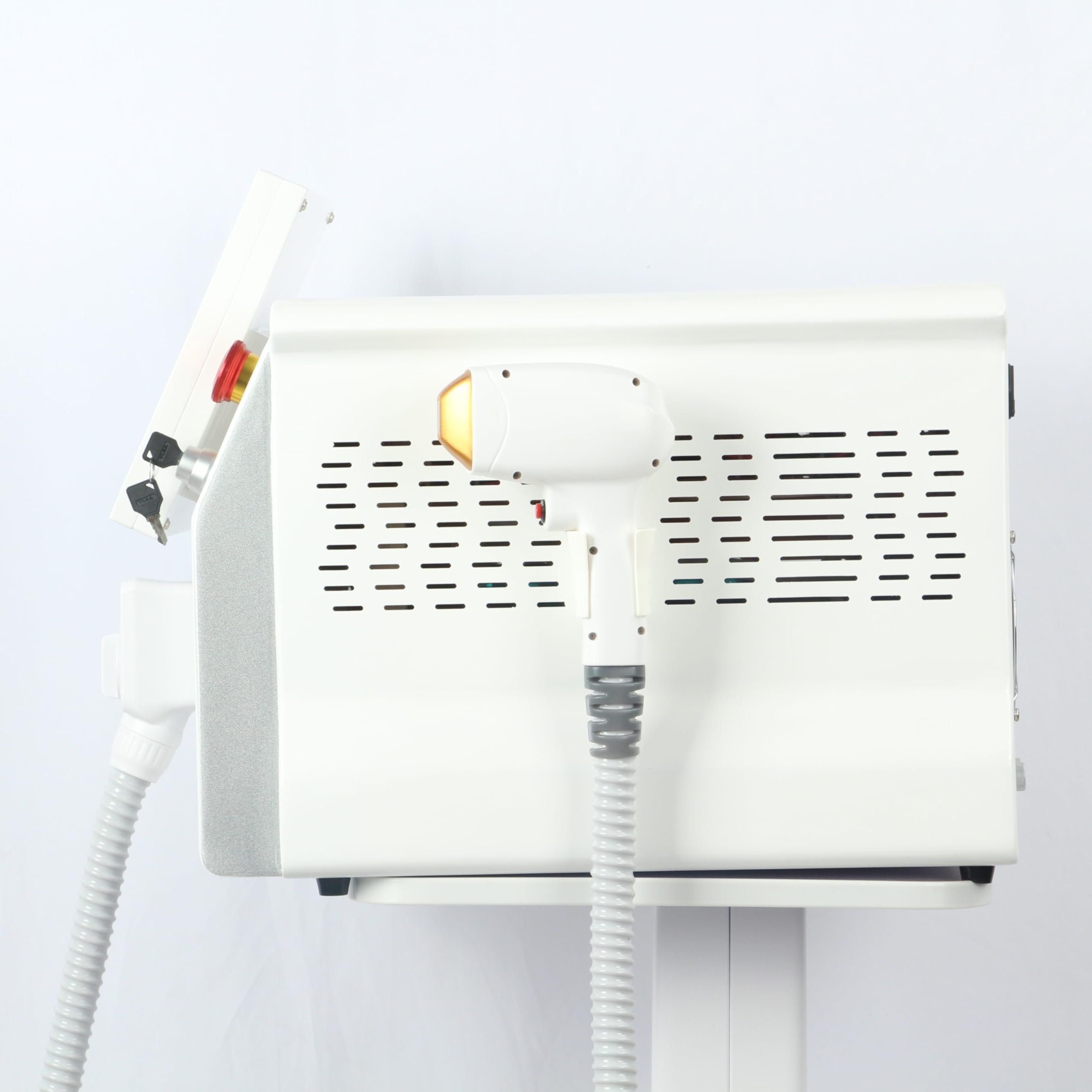 Epilatore Laser Professionale (755/808/1064nm) per Viso e Corpo - Depilazione Permanente Sicura per Uomini e Donne, Pelli Chiare e Scure con Raffreddamento a Ghiaccio, Bianco
