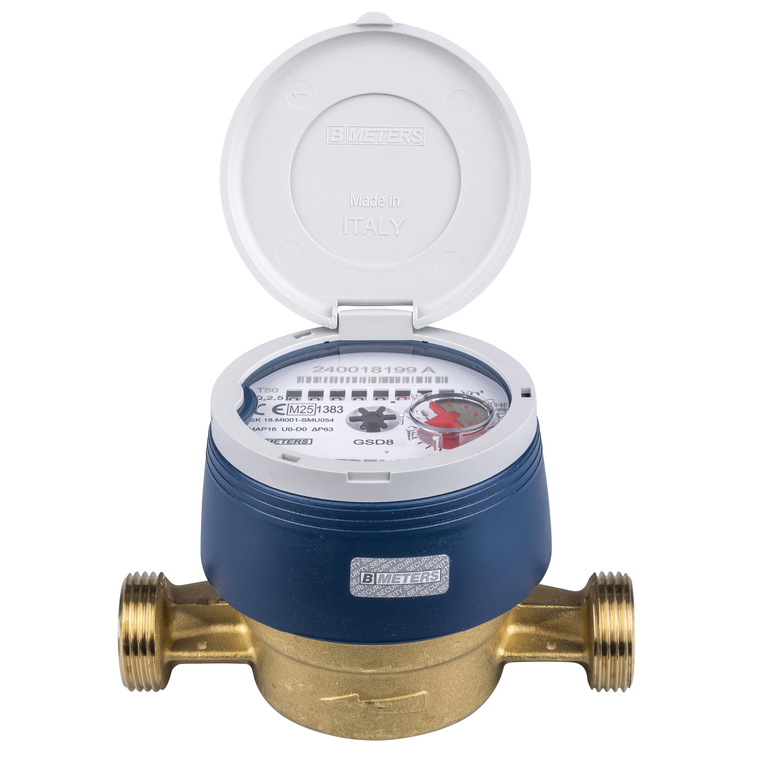 Wasserzähler für Garten, 3/4 Zoll AG/BL, 110 mm, mit UV-Schutzhaube