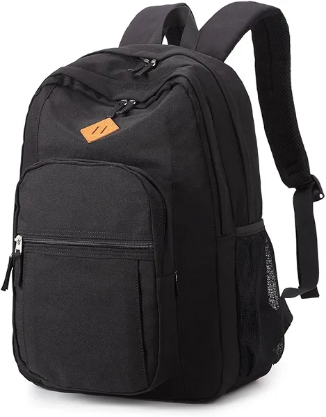 abshoo Classical Basic Womens Travel Backpack For College Men Water Resistant Bookbag (Black)