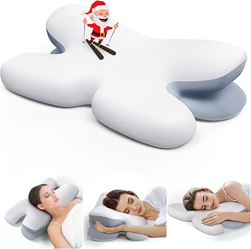 Almohada cervical para aliviar el dolor de cuello, almohada ergonómica ajustable de espuma viscoelástica para aliviar el dolor de cuello y hombros, disponible en Yaxa Colombia
